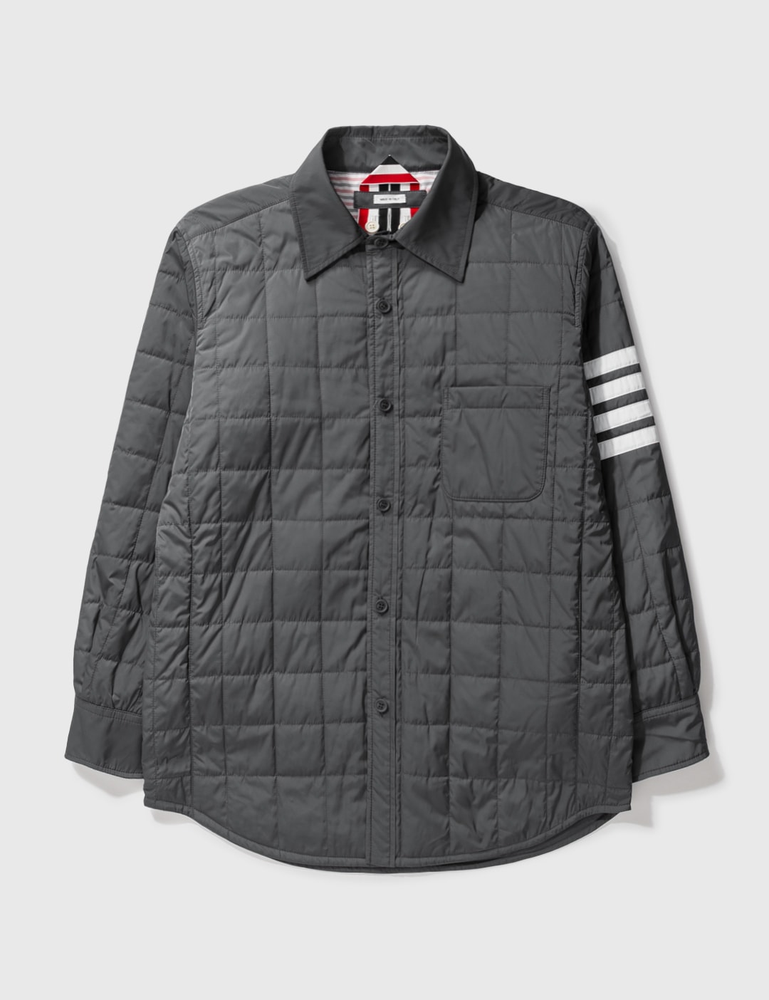 폴리-트윌 4-바 다운 셔츠 재킷 Placeholder Image