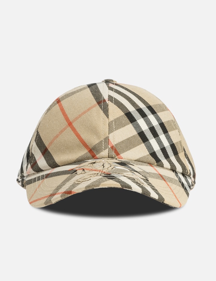 Check Cotton Blend Baseball Cap Placeholder Image