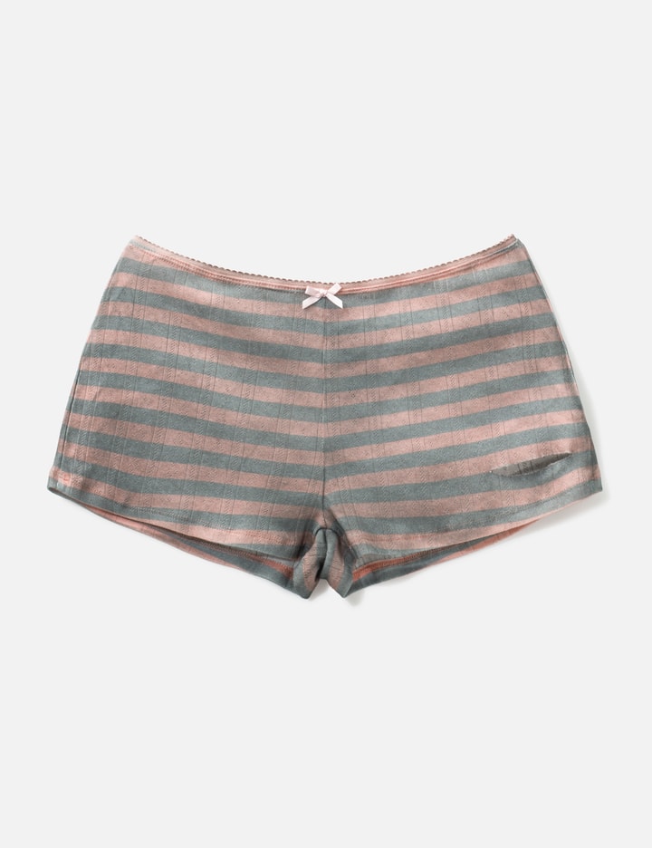 Praying Pink Dirty Stripe Short In Multi