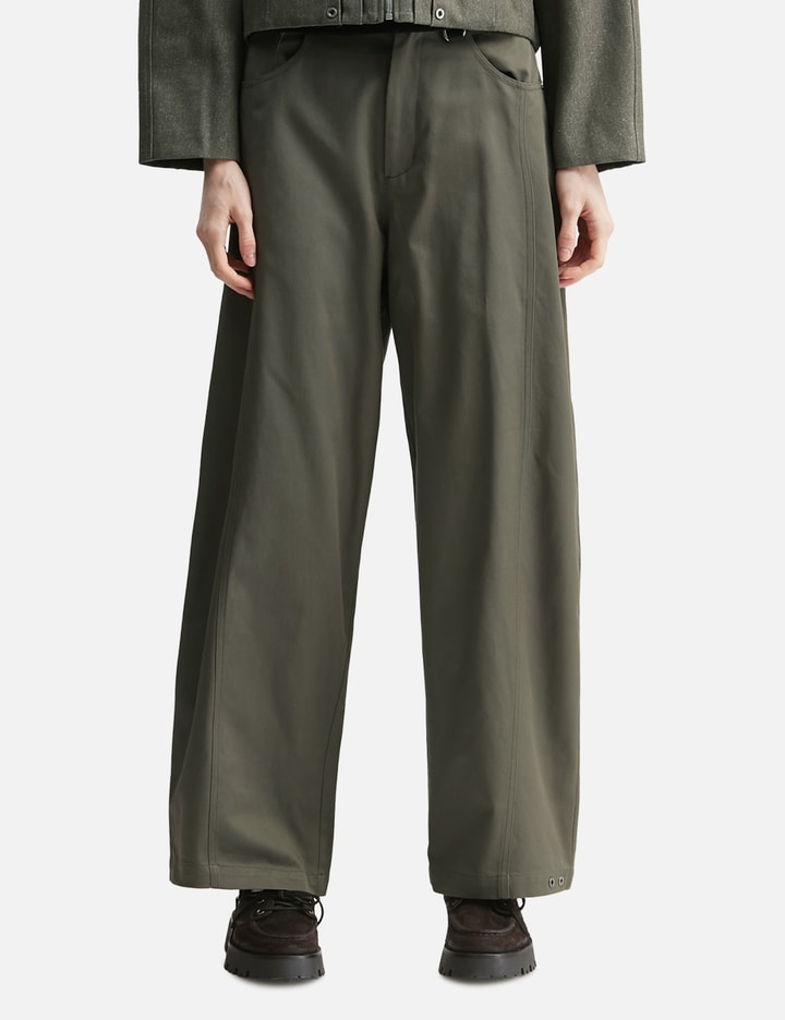 TEAM WANG design Reset Curved Trousers