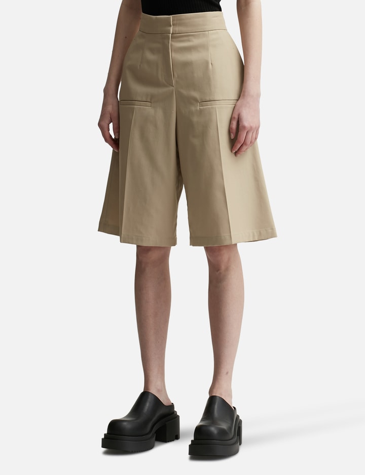 Shop Loewe Tailored Shorts In Beige