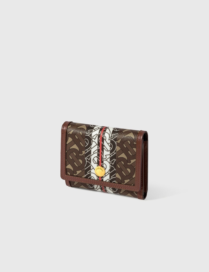 Shop Louis Vuitton Monogram Plain Leather Folding Wallet Logo Card