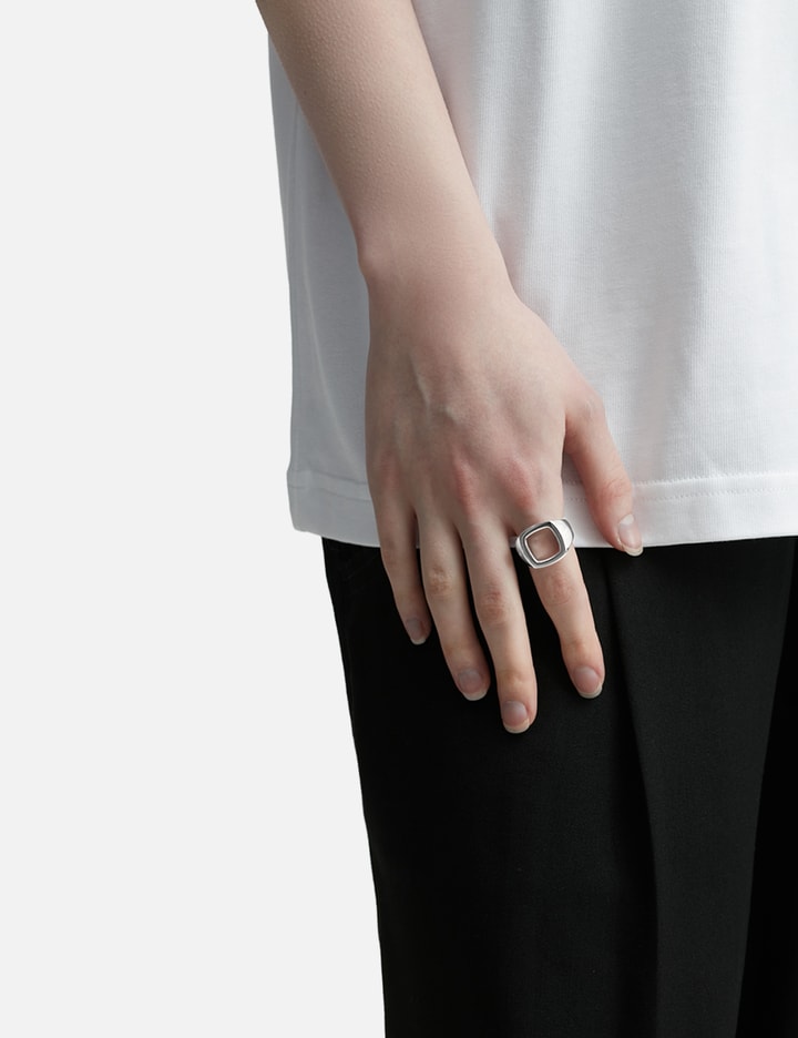 Shop Tom Wood Cushion Open Ring In Silver
