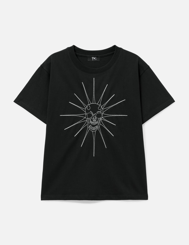 THUG CLUB Riding Skull Stitch T-Shirt