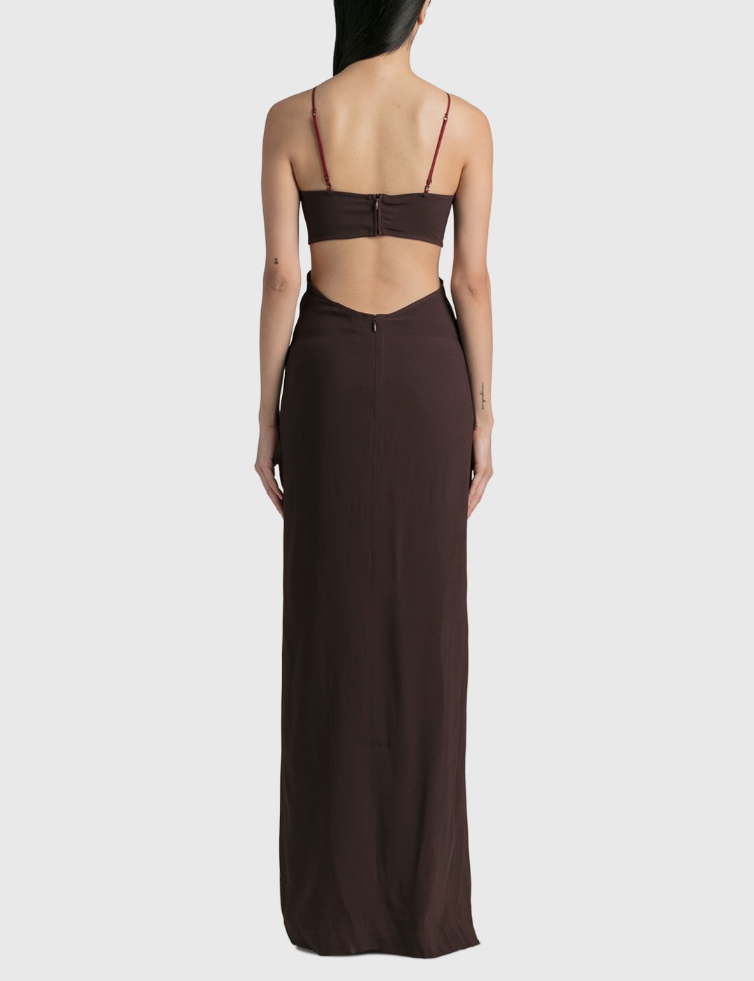 Front Key-Hole Floor Length Dress view 15