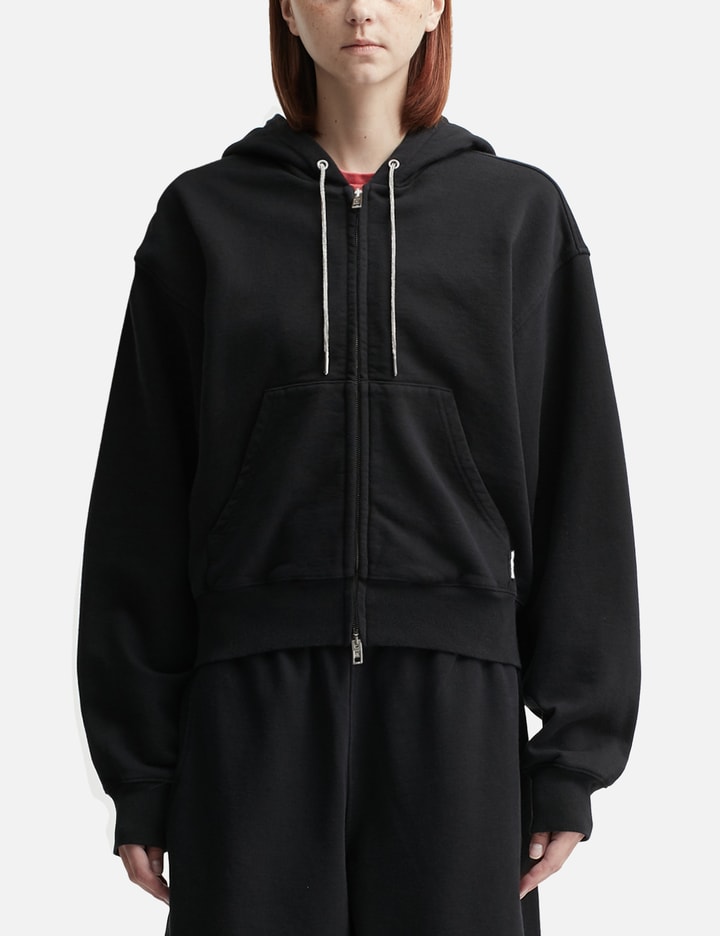 Cotton Terry Hoodie with Crystal Hotfix Drawcord Placeholder Image