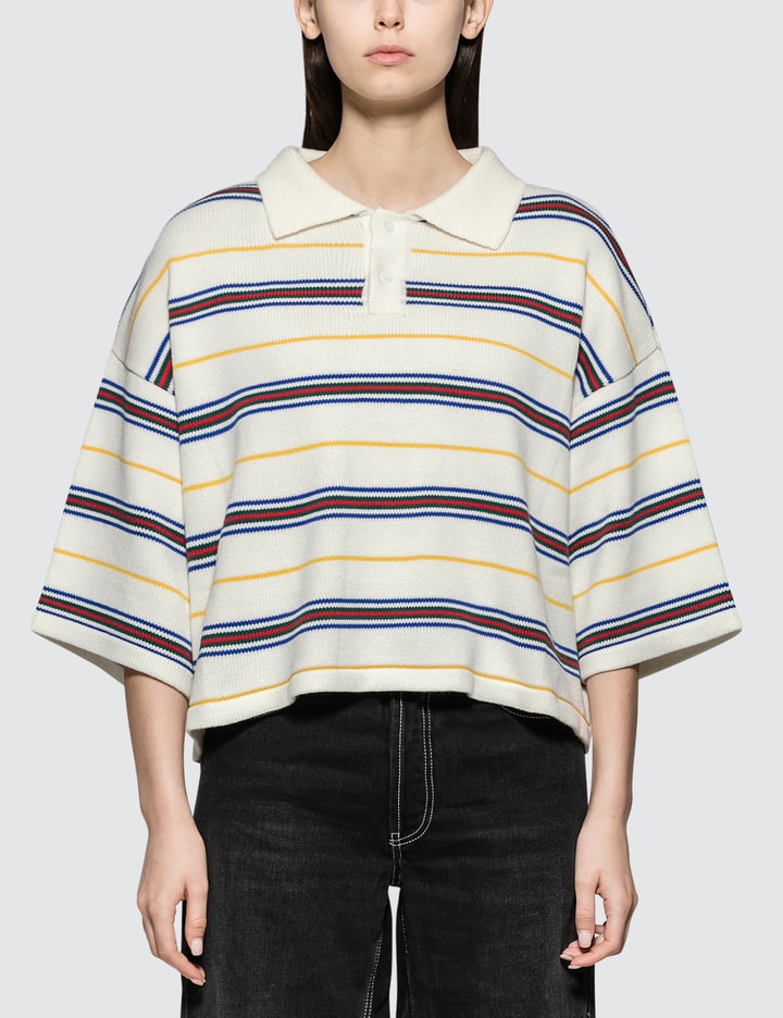 Knit Cropped Polo Placeholder Image