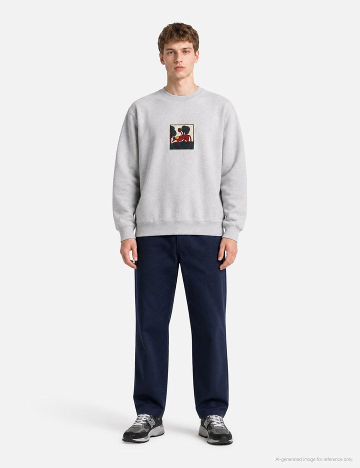 By Parra Long Lost Leg Crew Neck Sweatshirt