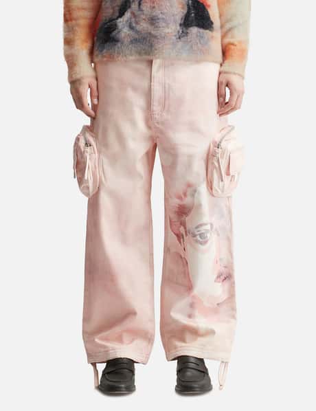 X Piet Watercolour Cotton Cargo Trousers view 10