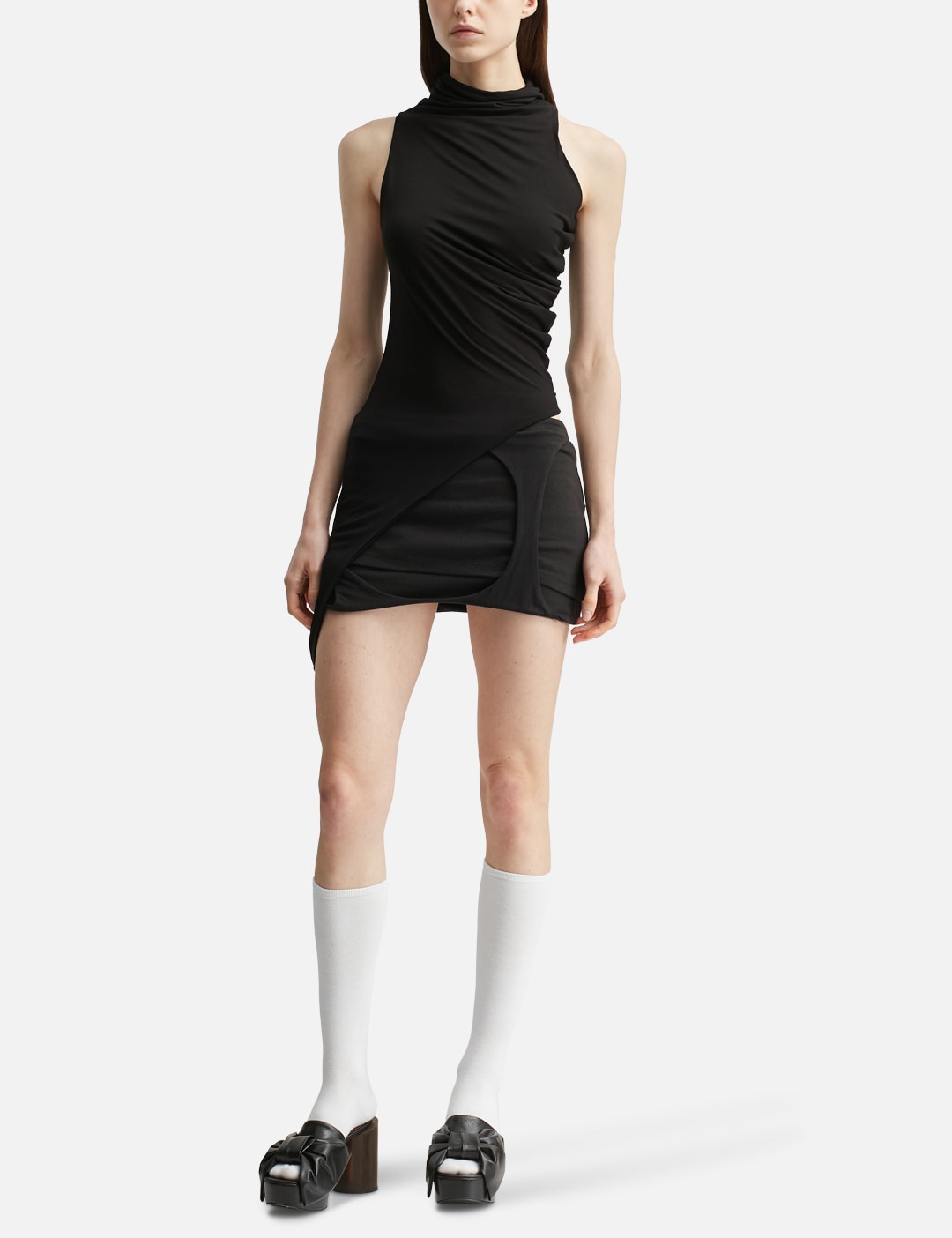 Asymmetric Draping Sleeveless view 15