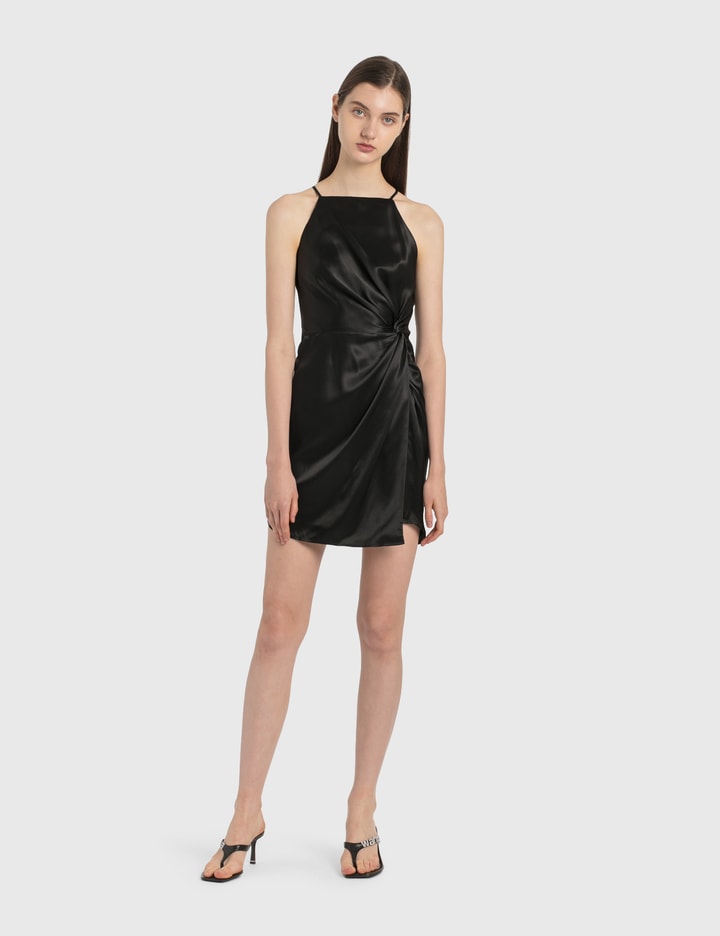 alexander wang silk dress Sleeveless Turtleneck Dress in BLACK