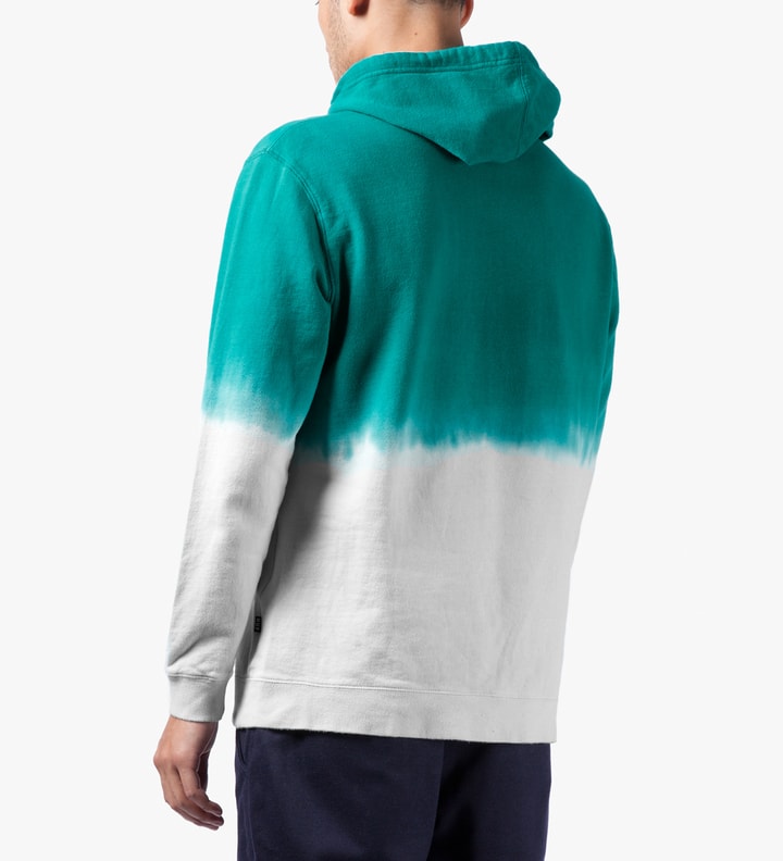 Jade/Off White Tie-dye Pullover Hoodie Placeholder Image