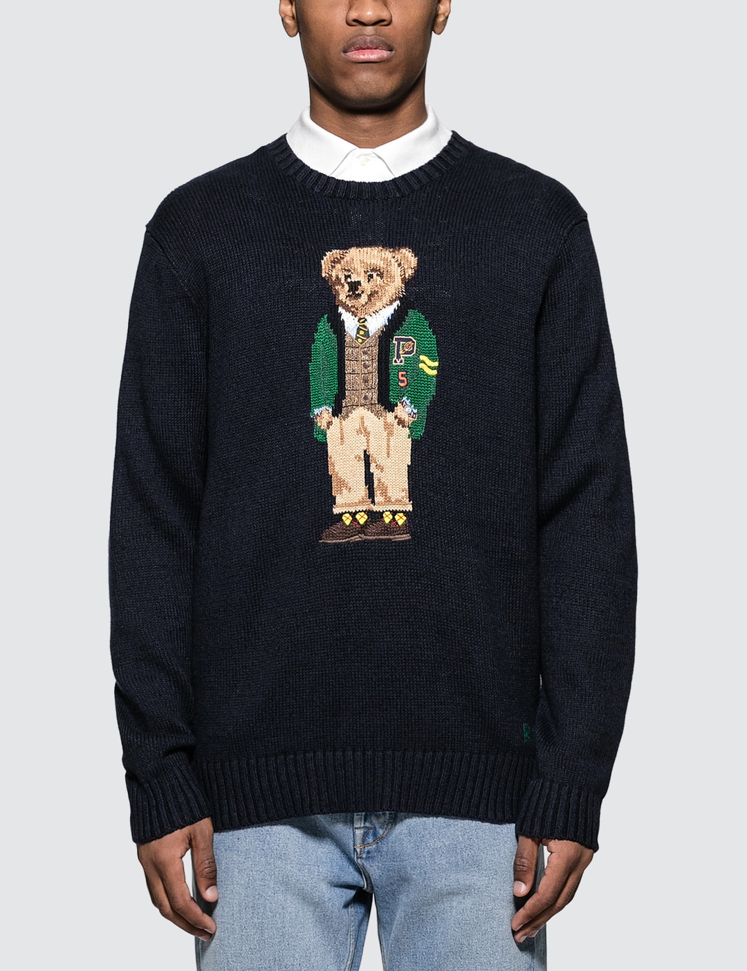 Polo Ralph Lauren - Bear Embroidered Sweater | HBX - Globally Curated  Fashion and Lifestyle by Hypebeast
