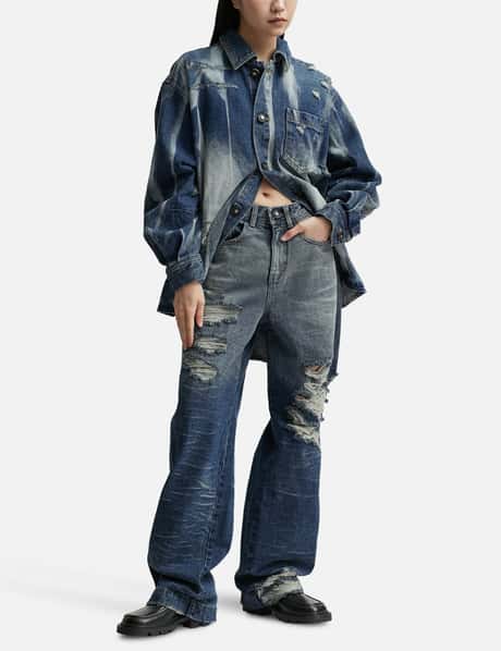 Ader Error - WIDE WRINKLE JEANS | HBX - ハイプビースト(Hypebeast 