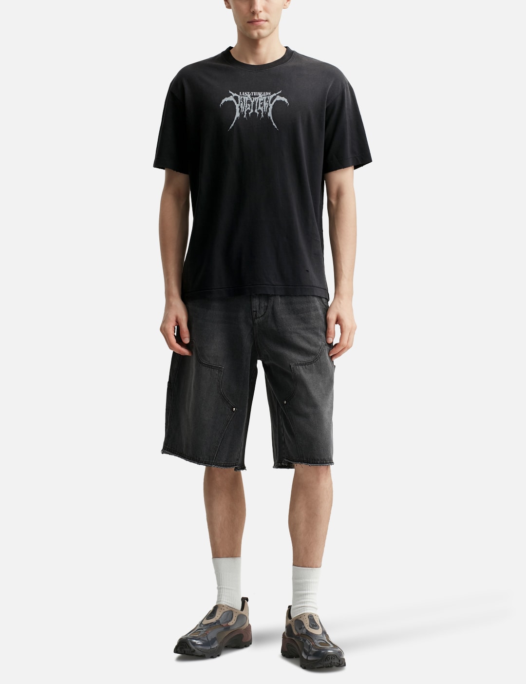 1/2 Graphic T-Shirt 'Metal Logo' Damaged view 16