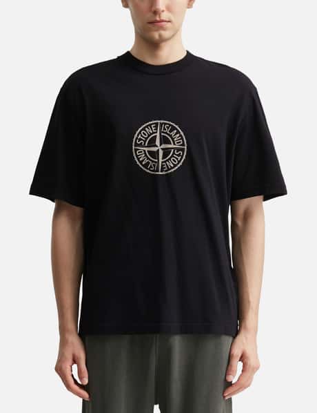 Organic Cotton Jersey Regular Fit T-Shirt With Light Compass Print view 10