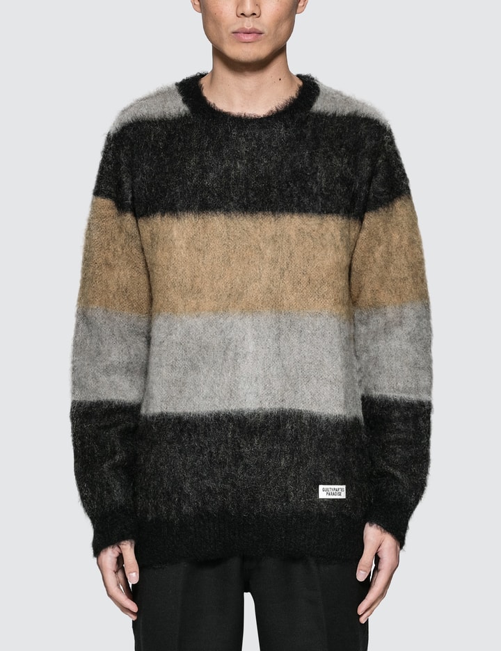 Mohair Striped Jacquard Sweater Placeholder Image