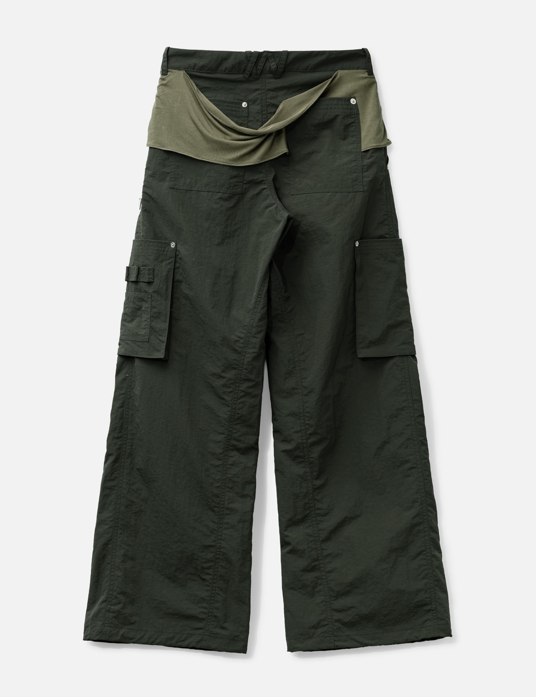 Mixed Layered Tie Jogger Pants view 9