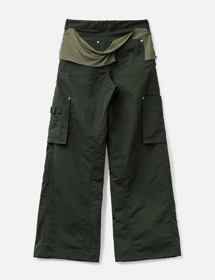Mixed Layered Tie Jogger Pants view 2