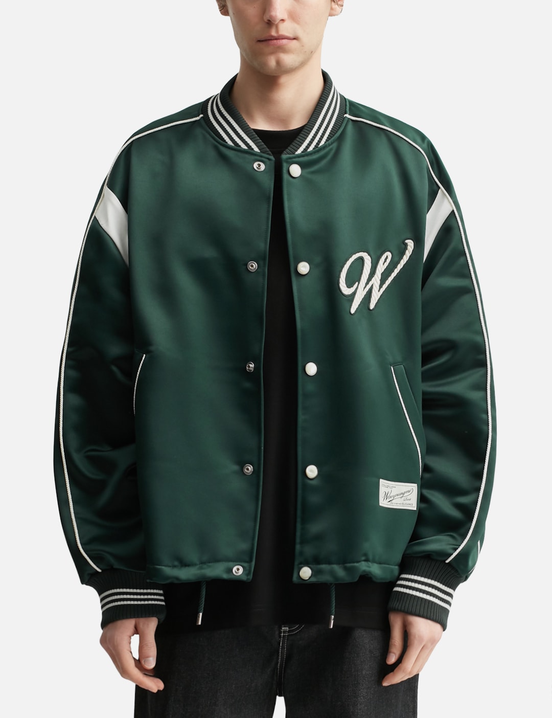 Script Logo Baseball Jacket view 18