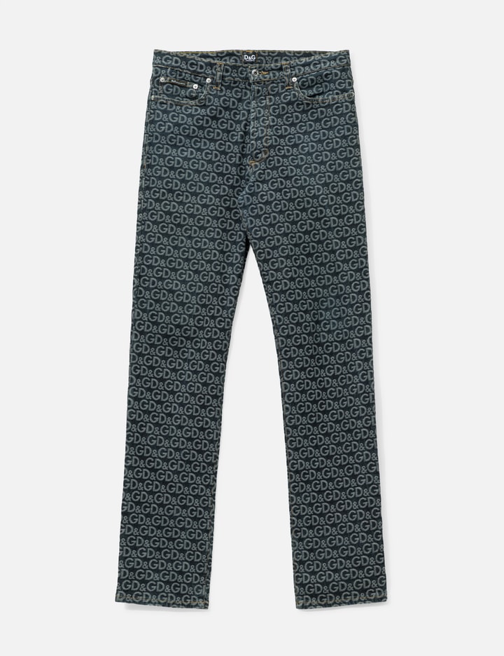 Dolce & Gabbana Monogram Elastic Jeans