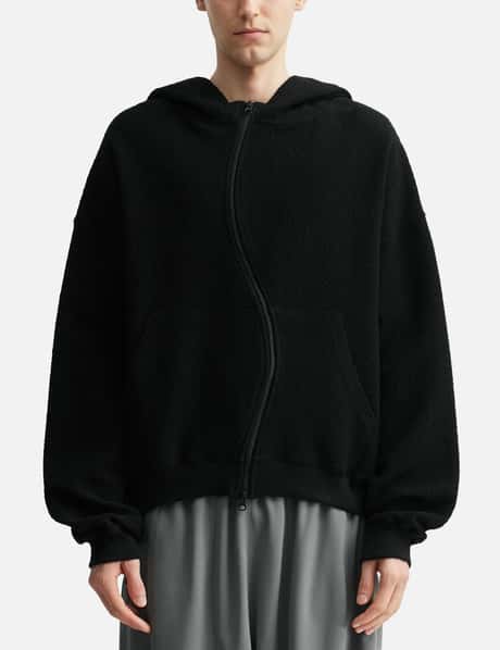Curved Zip-Up Round Hem Hoodie view 10