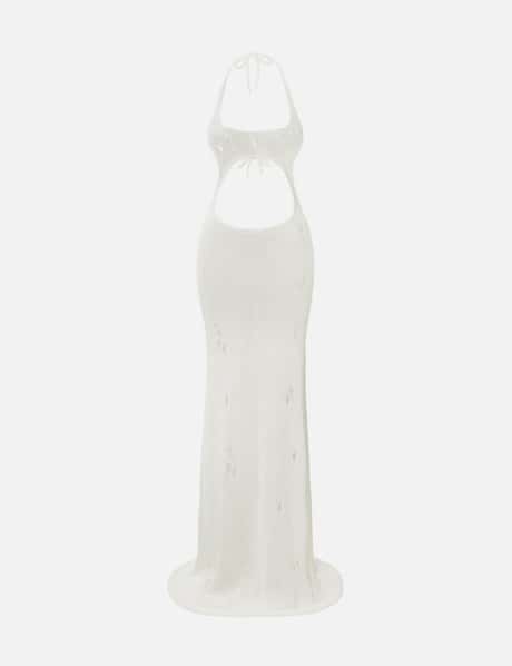 PRIX Workshop Cactuar Distressed Floor Length Gown