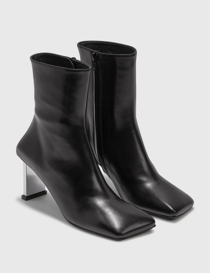 Metal Bar Square Ankle Boots Placeholder Image
