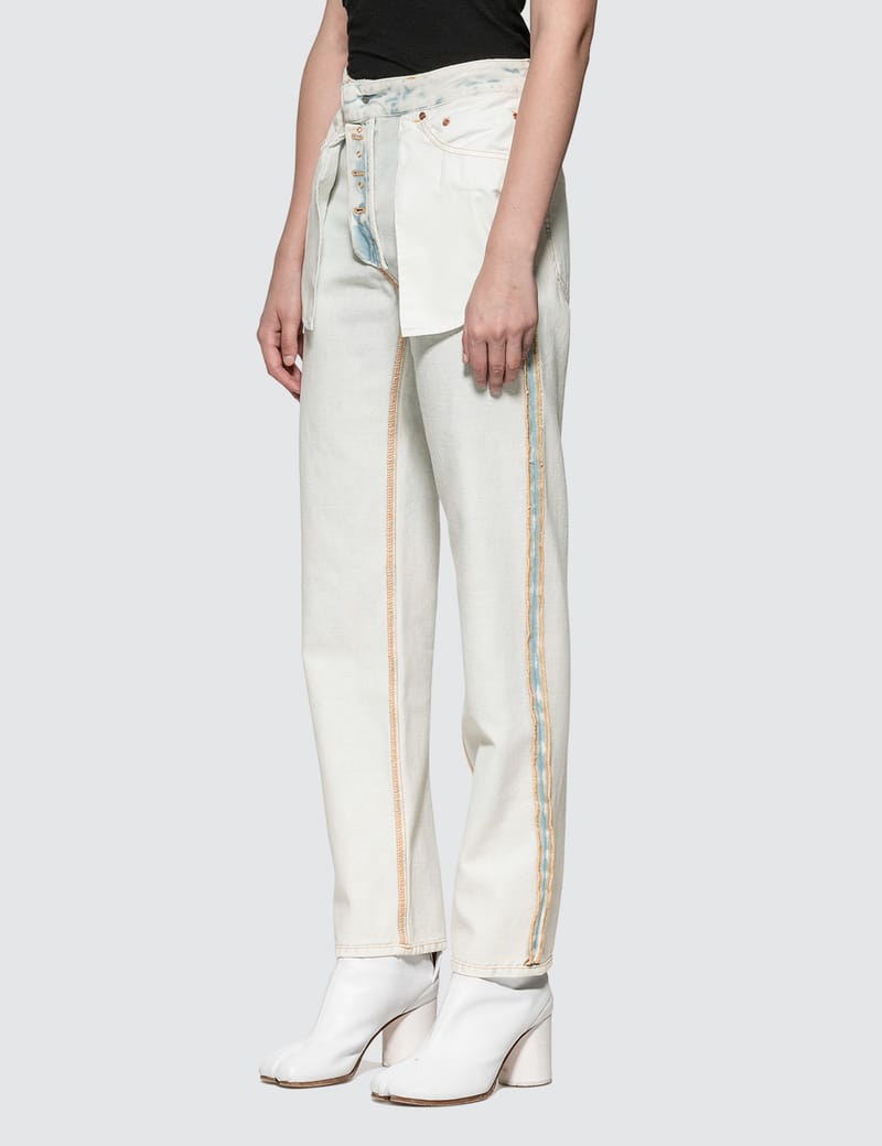 MM6 Maison Margiela　 インサイドアウト 6ロゴ ナンバリング スウェット トレーナー　　　 8056000140668 MM6 Maison Margiela - Inside Out Jeans | HBX - Globally Curated