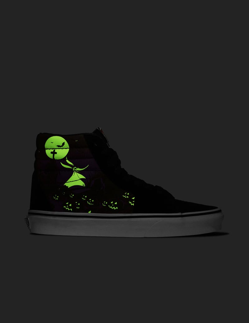 nightmare before christmas glow in the dark vans