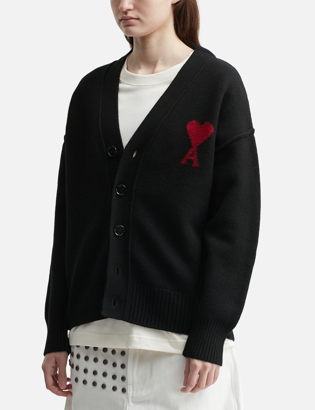 Cardigan With Contrasted Ami De Coeur view 14