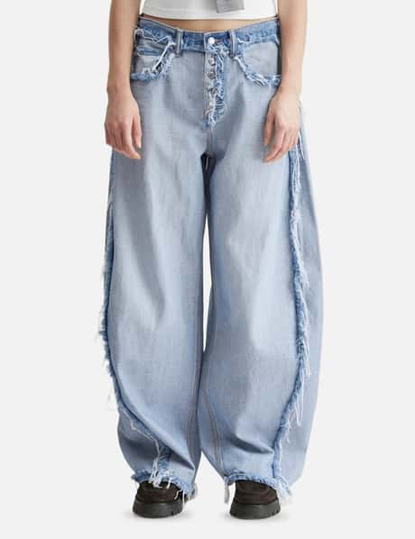 Mid-Rise Inverted Blow Up Jean With Embossed Logo view 10