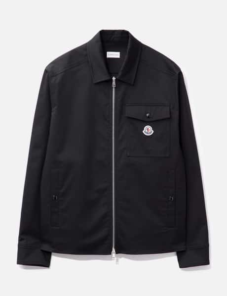 Moncler Cotton Gabardine Zip-Up Shirt Jacket