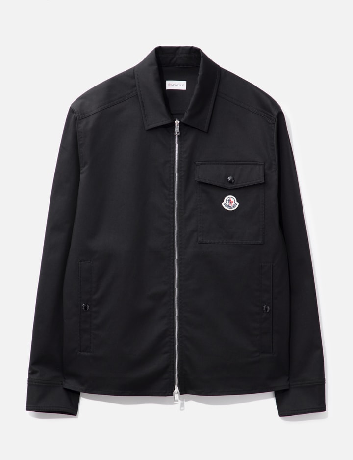 Cotton Gabardine Zip-Up Shirt Jacket Placeholder Image