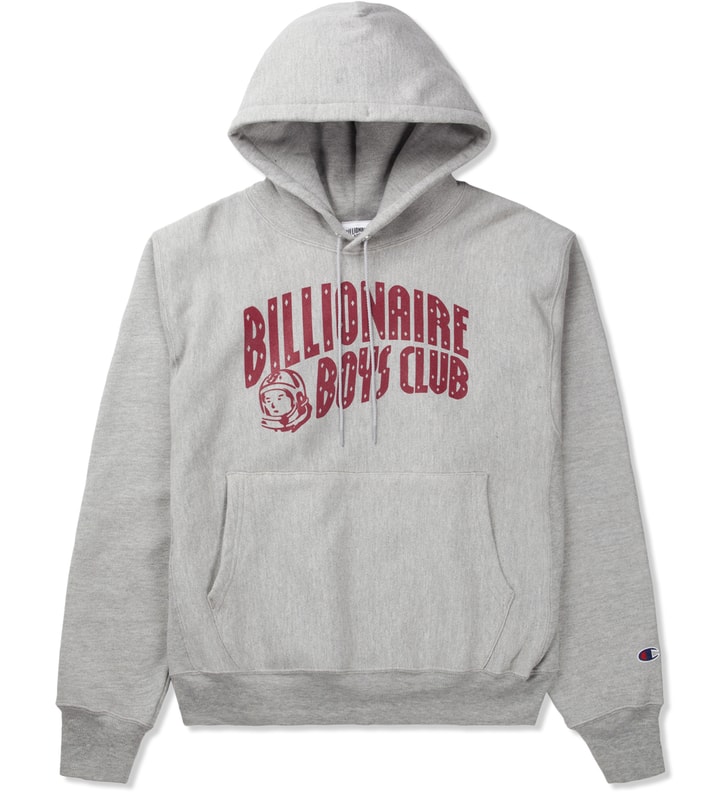 Heather Grey Billionaire Boys Club x Champion S/S Classic Arch Logo Pullover Hoodie Placeholder Image