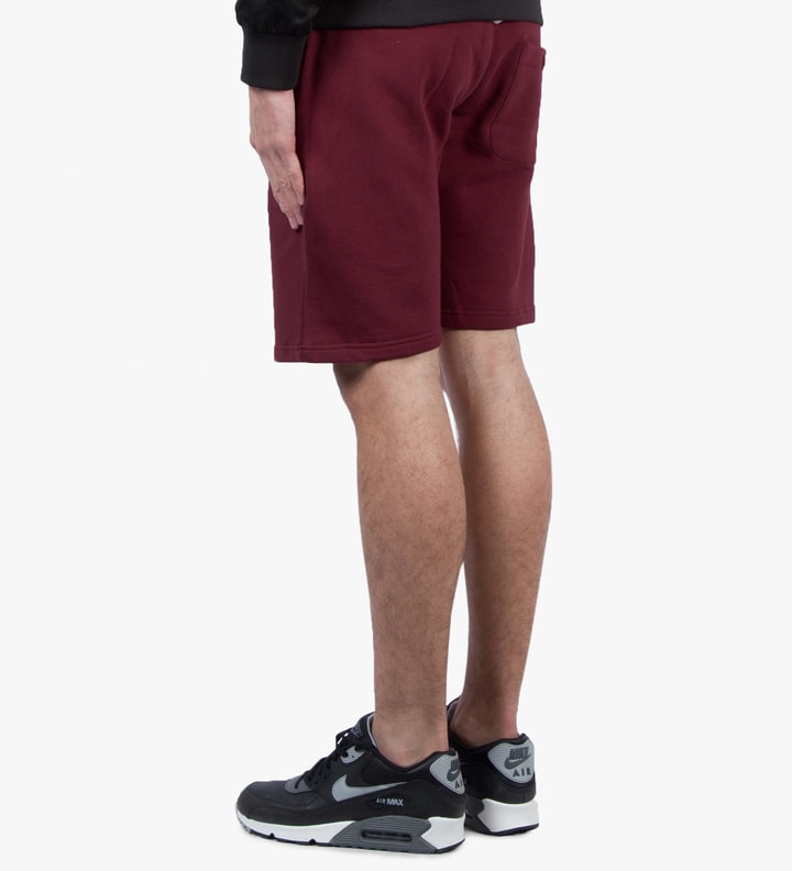 Stüssy Dark Red No.4 Stack Sweat Short