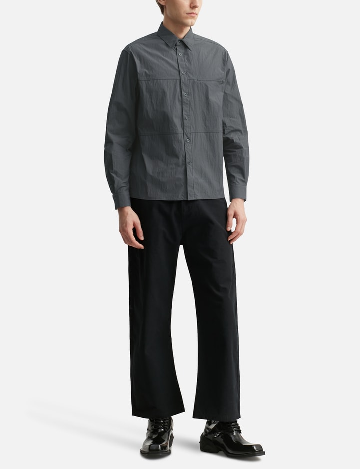 Crinkle Cotton Panel Shirt Placeholder Image