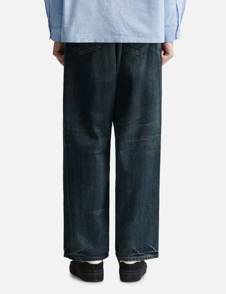 NEIGHBORHOOD - WASHED DENIM DP WIDE PANTS | HBX - Globally Curated 