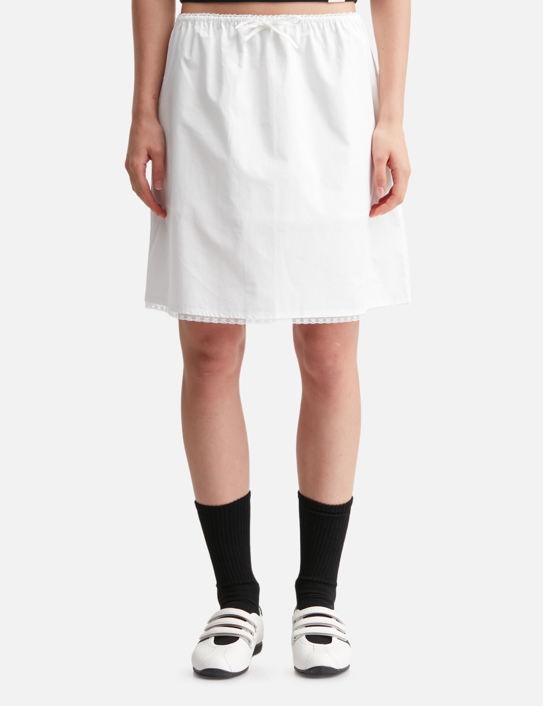 G Classic Lace-Up Midi Skirt view 18