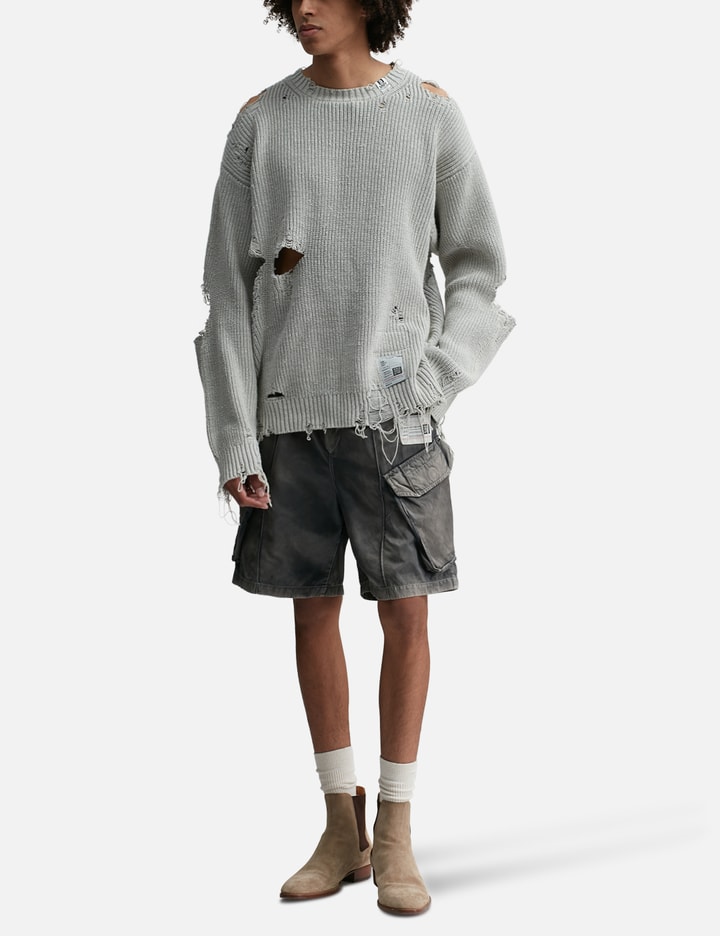 Bleached Knit Pullover Placeholder Image