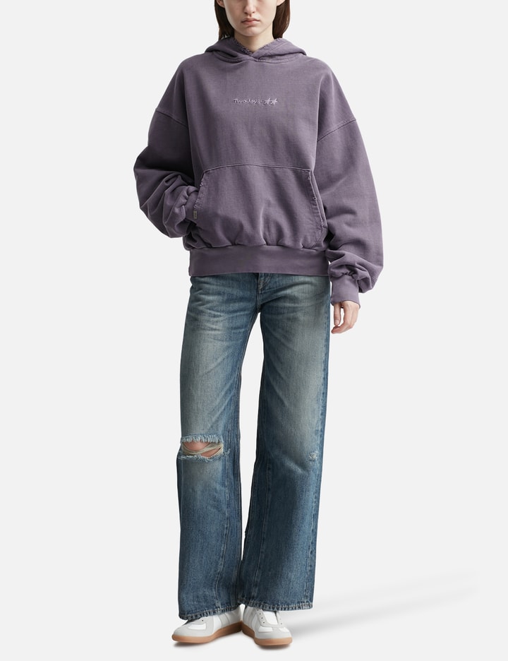 TwoJeys Pigment Dyed Purple Icon Hoodie