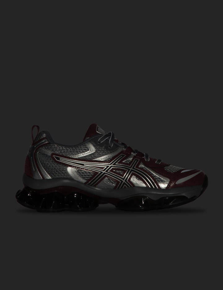 Asics Multicolor Mesh And Rubber Gel Quantum Kinetic Sneakers In Grey