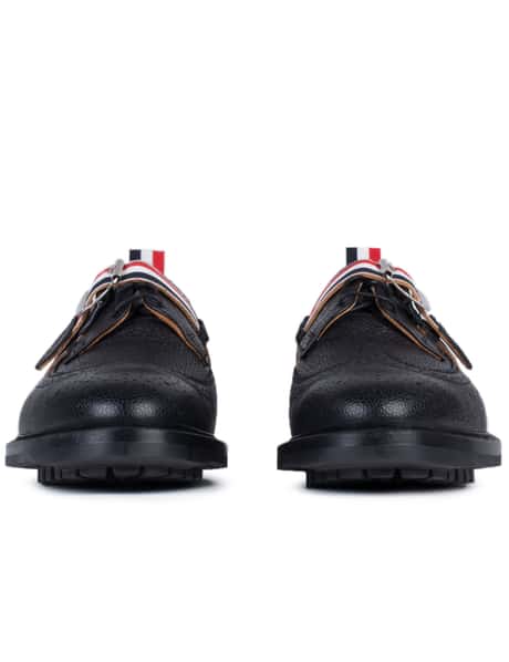 トム ブラウン - Pebble Grain Leather Classic Longwing Shoes With