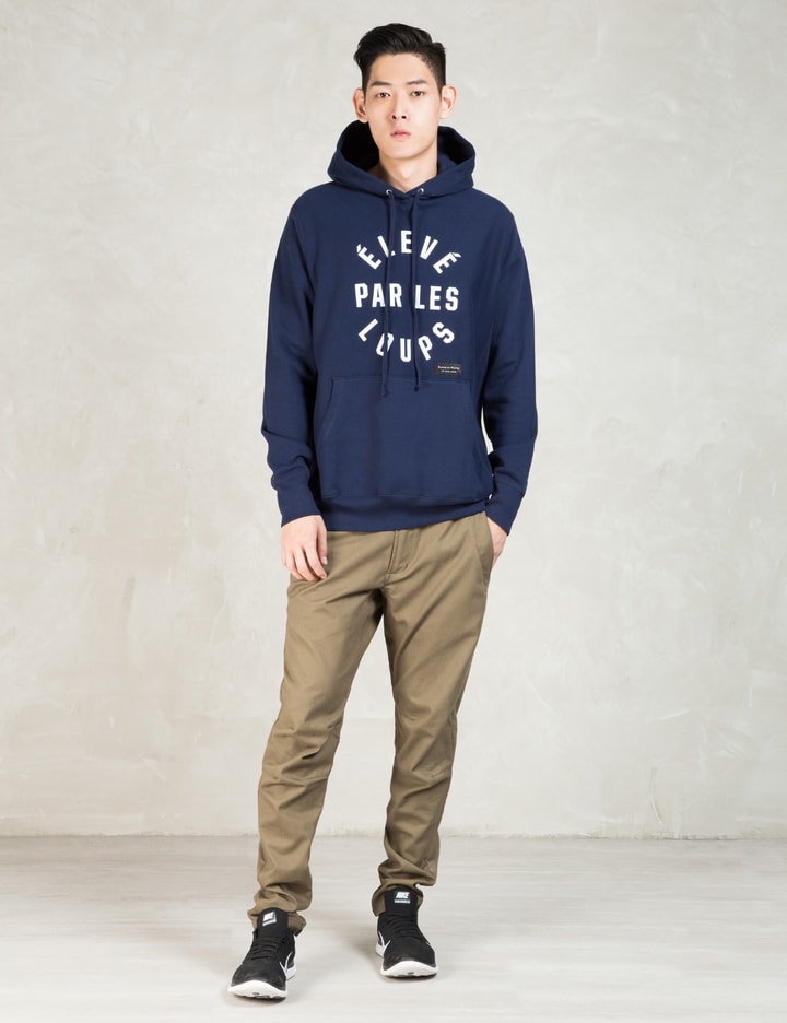 Navy Élevé Par Les Loups Hoodie Placeholder Image
