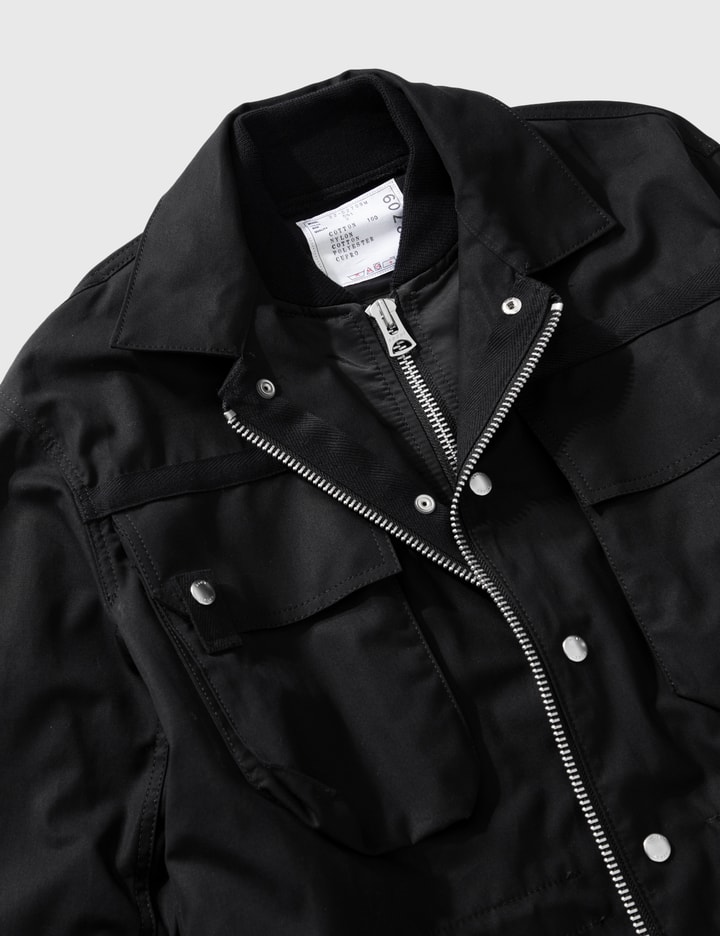 ナイロンツイル ミックス ブルゾン-ワーク ジャケット Placeholder Image