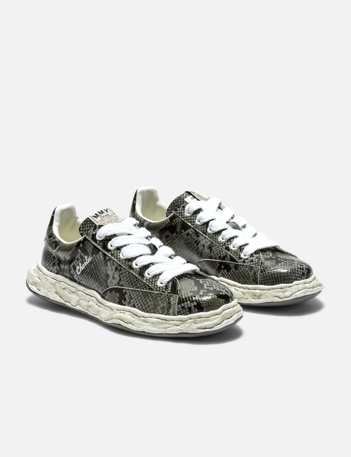 Miharayasuhiro Charles Og Sole Python Printed Leather Low-top Sneaker