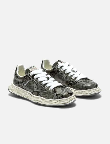 "CHARLES" OG Sole Python Printed Leather Low-Top Sneaker view 11