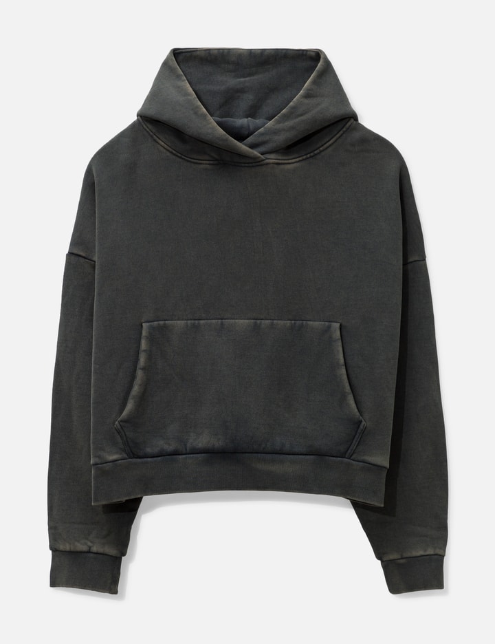 Entire Studios Cotton Sweatshirt Drop Shoulders Hooded Kangaroo Pocket In Gray