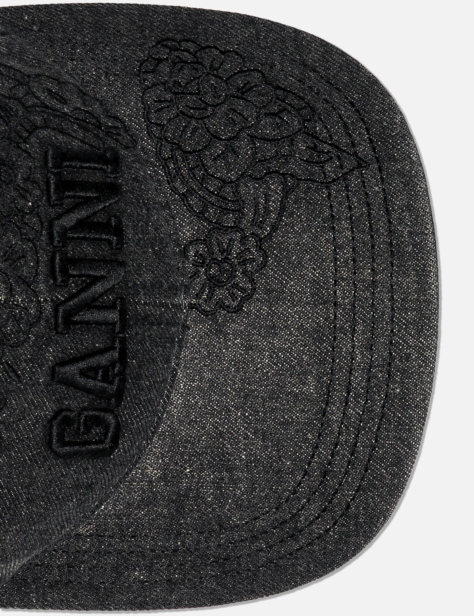 Washed Embroidery Denim Cap view 19