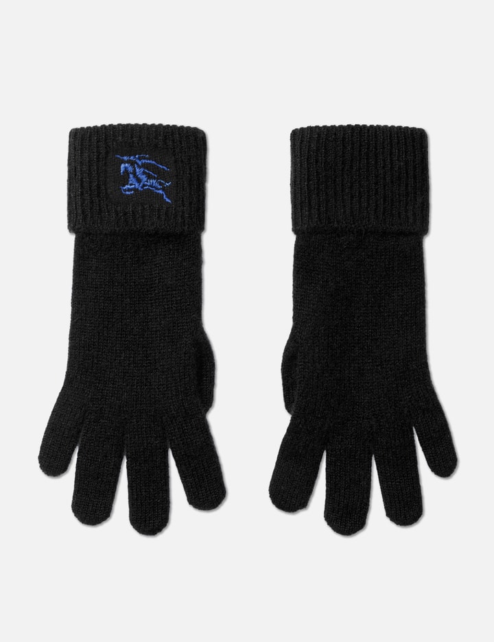 Shop Burberry Cashmere Blend Gloves In Black